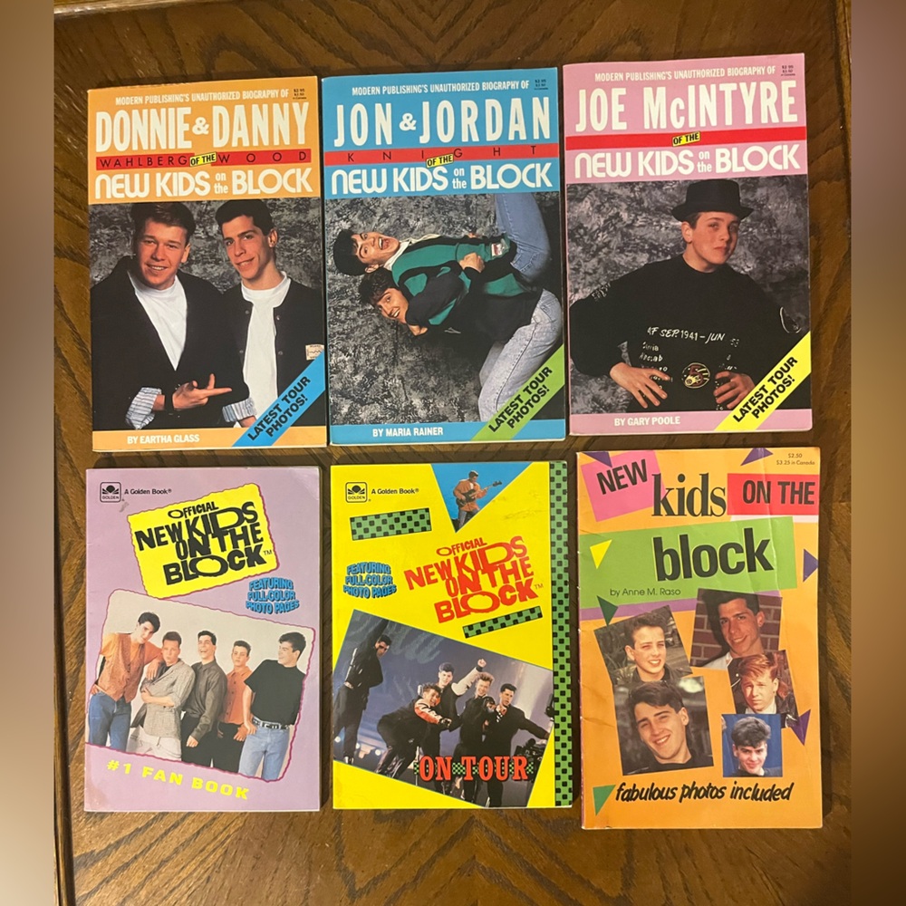 New Kids on the Block Books | Set of 6 | Vintage 1990’s